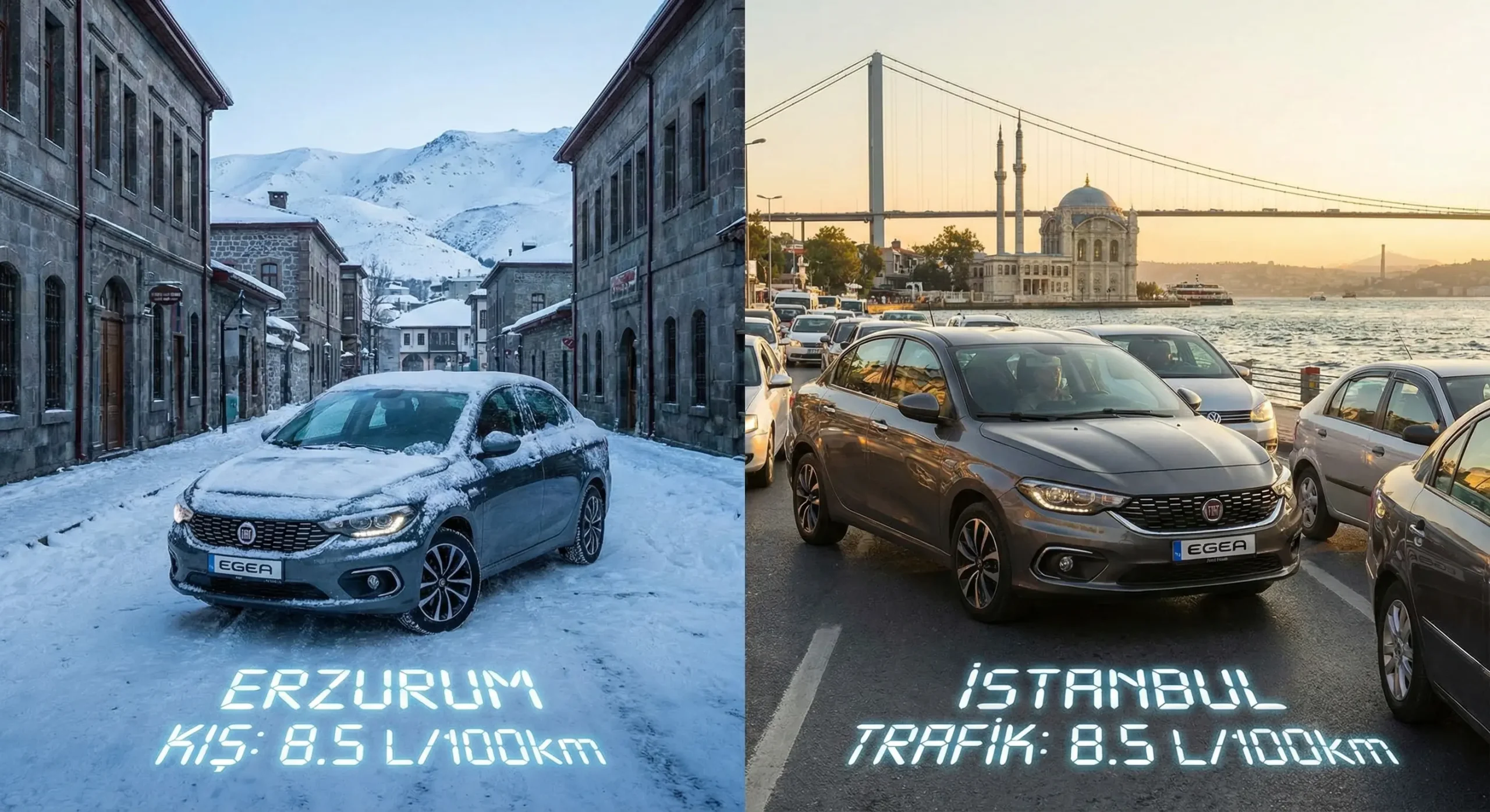 Fiat Egea 1.4 benzin 100 km ne kadar yakar