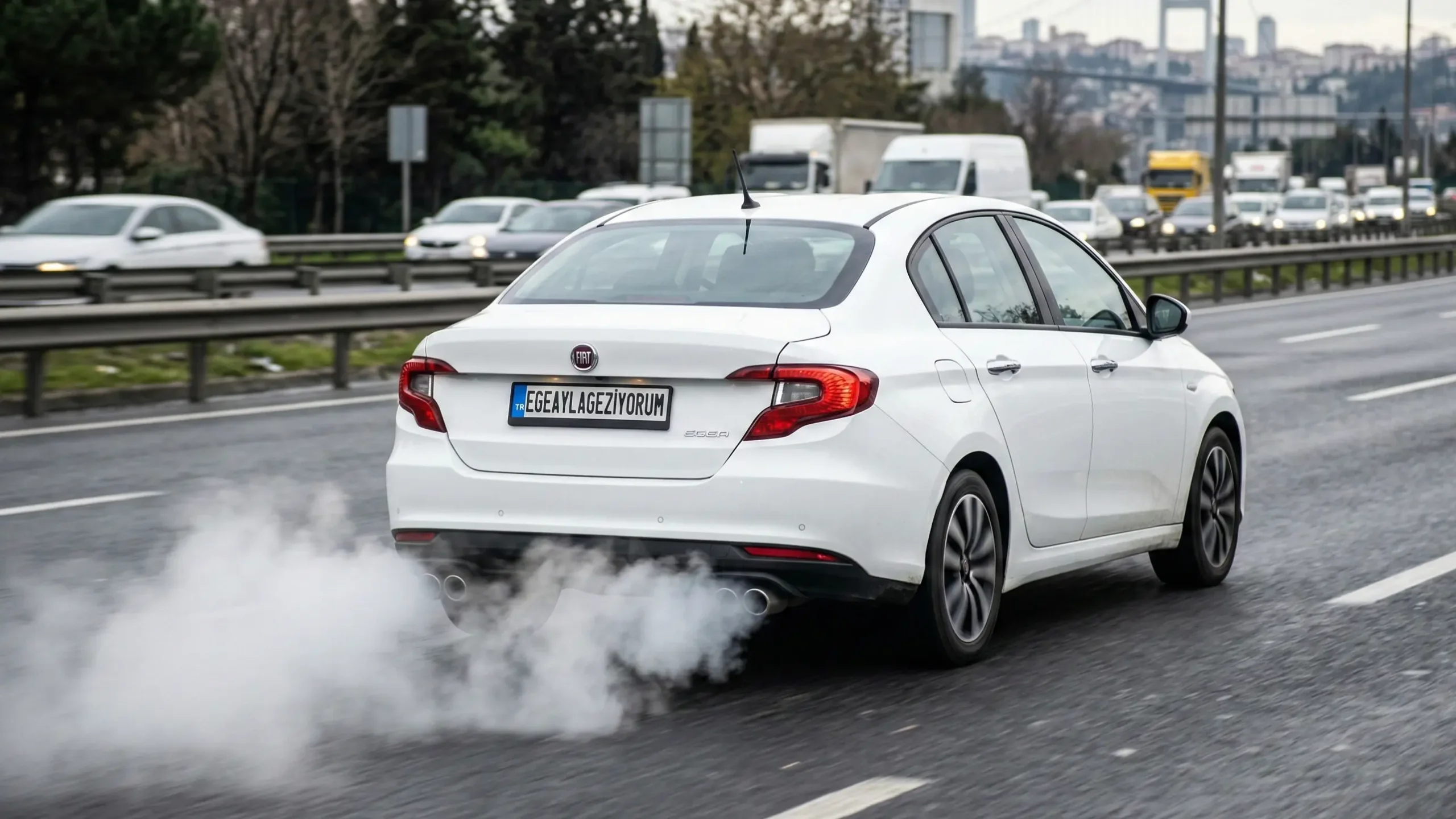 araba beyaz duman neden atar